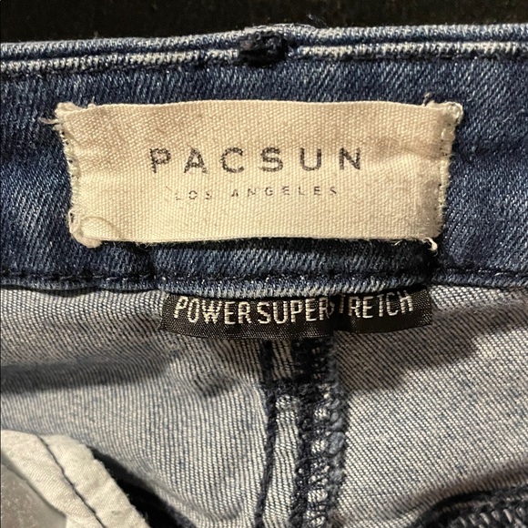 PacSun Medium Wash Skinny Jeans Size 25 Super Stretch Jegging Preppy Casual - Picture 7 of 11